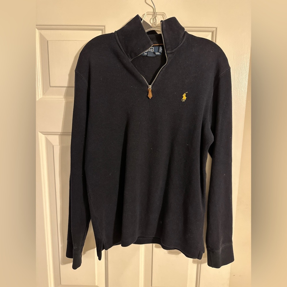 Ralph Lauren estate rib quarter zip pullover